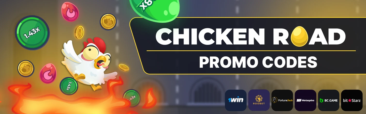 Immagine dei codici promozionali di Chicken Road dai casinò.