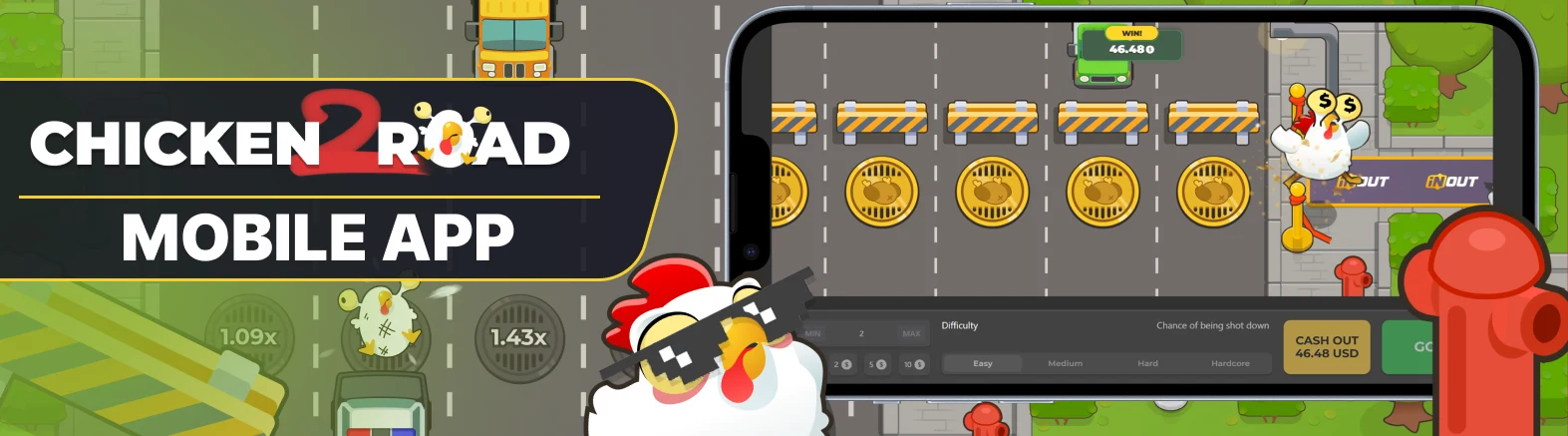 Obraz aplikacji mobilnej Chicken Road 2.