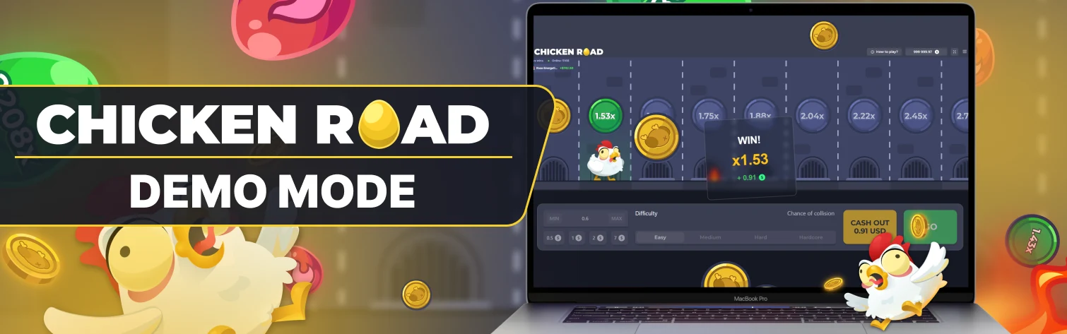 Chicken Road Demo Mode Image.