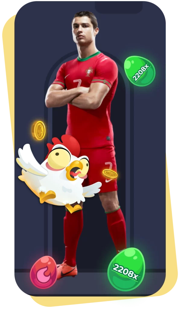 Ronaldo Chicken Road Main Image.
