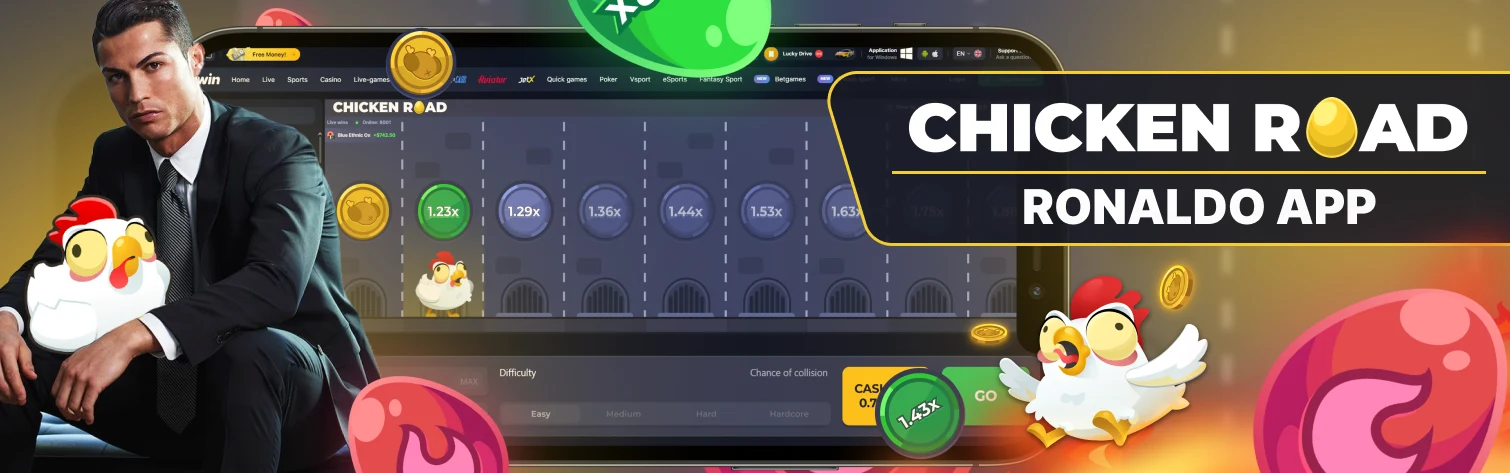 Ronaldo Chicken Road Mobile App.