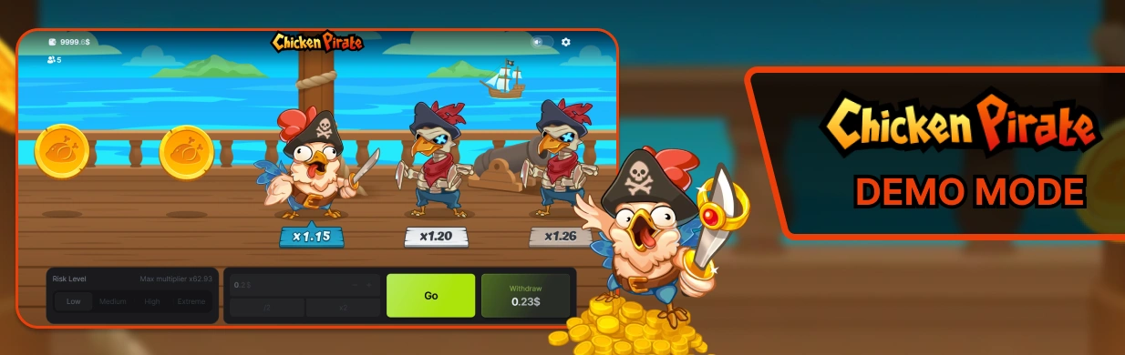 Chicken Pirate Slot Demo.